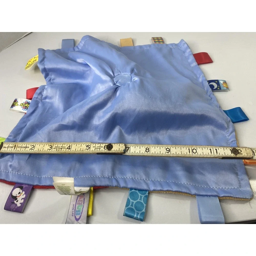 Taggies Baby Teething Blanket Dog Puppy in Middle Blue Mary Meyer Silkie‎ HG2